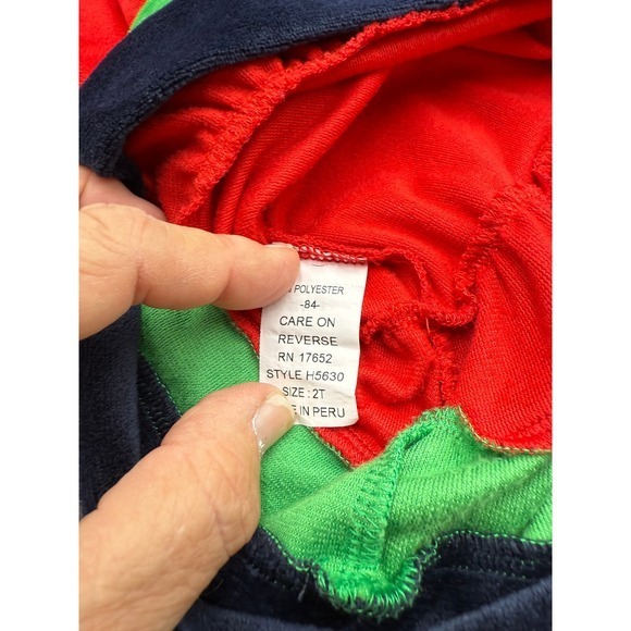 Florence Eiseman Vintage Girls 1/4 Zip up velour sweathshirt Size 2T - Picture 4 of 4